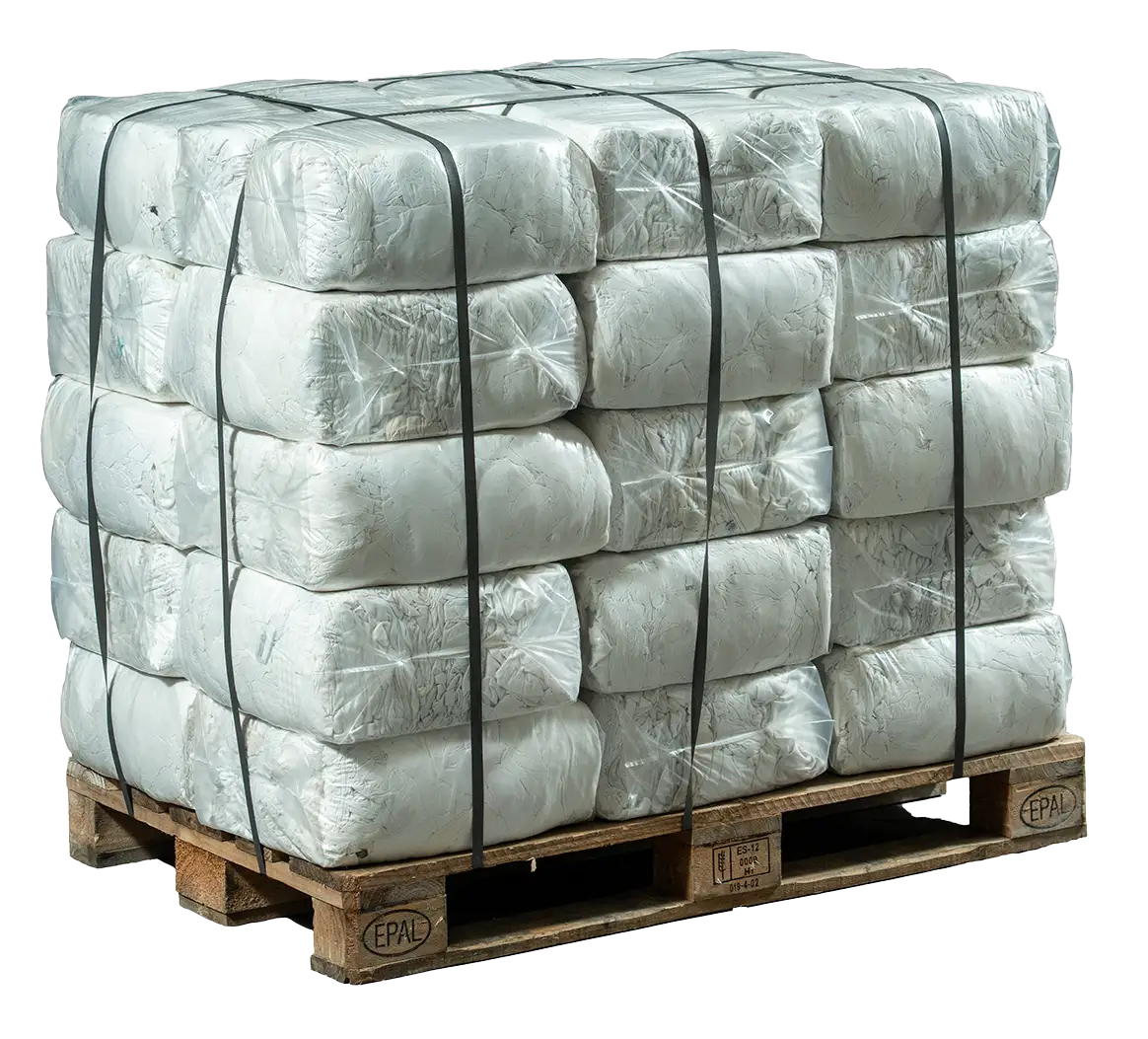 Putzlappen auf einer Palette